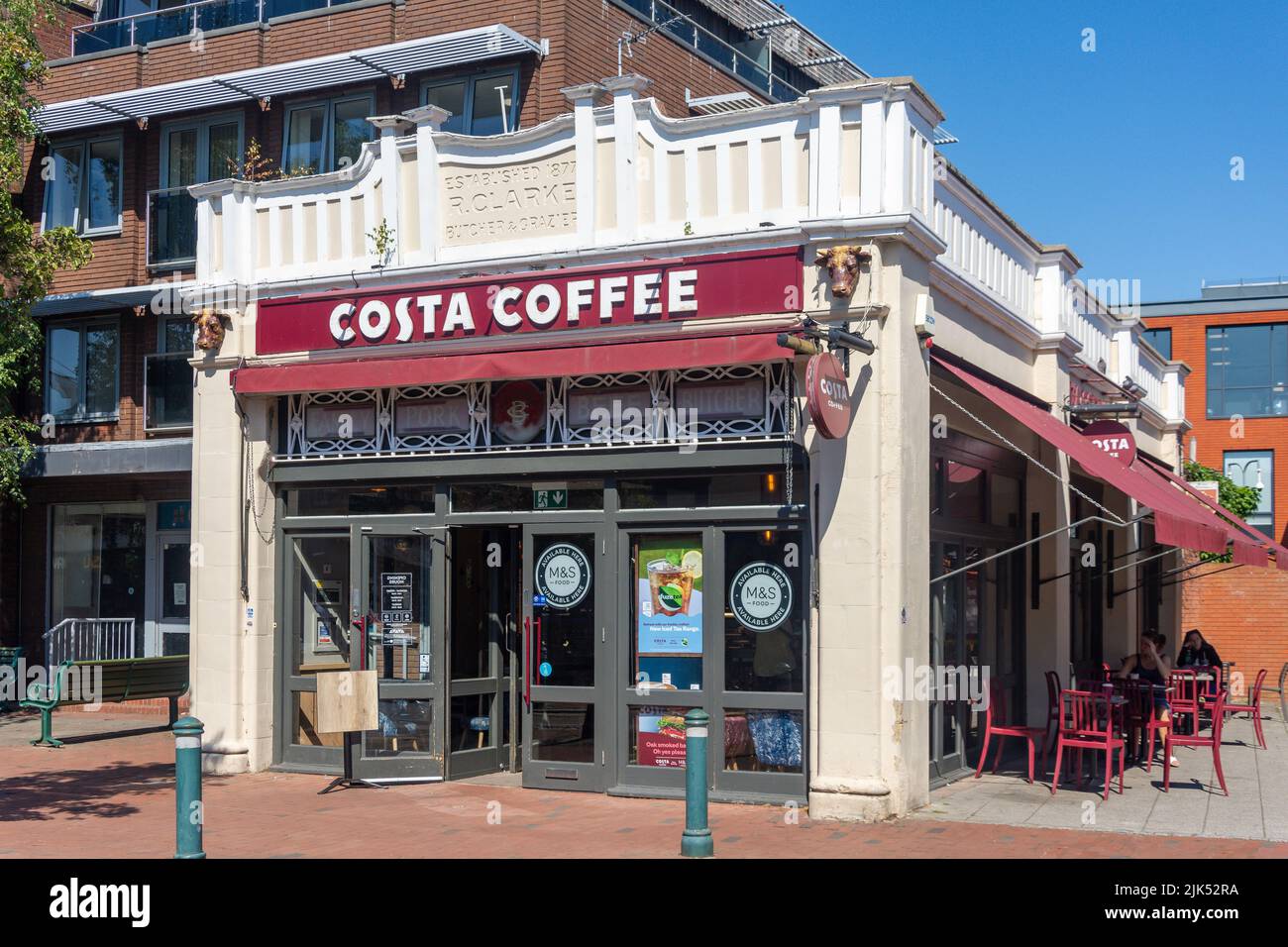 Costa Coffee Shop, High Street, Egham, Surrey, England, United Kingdom Stock Photo
