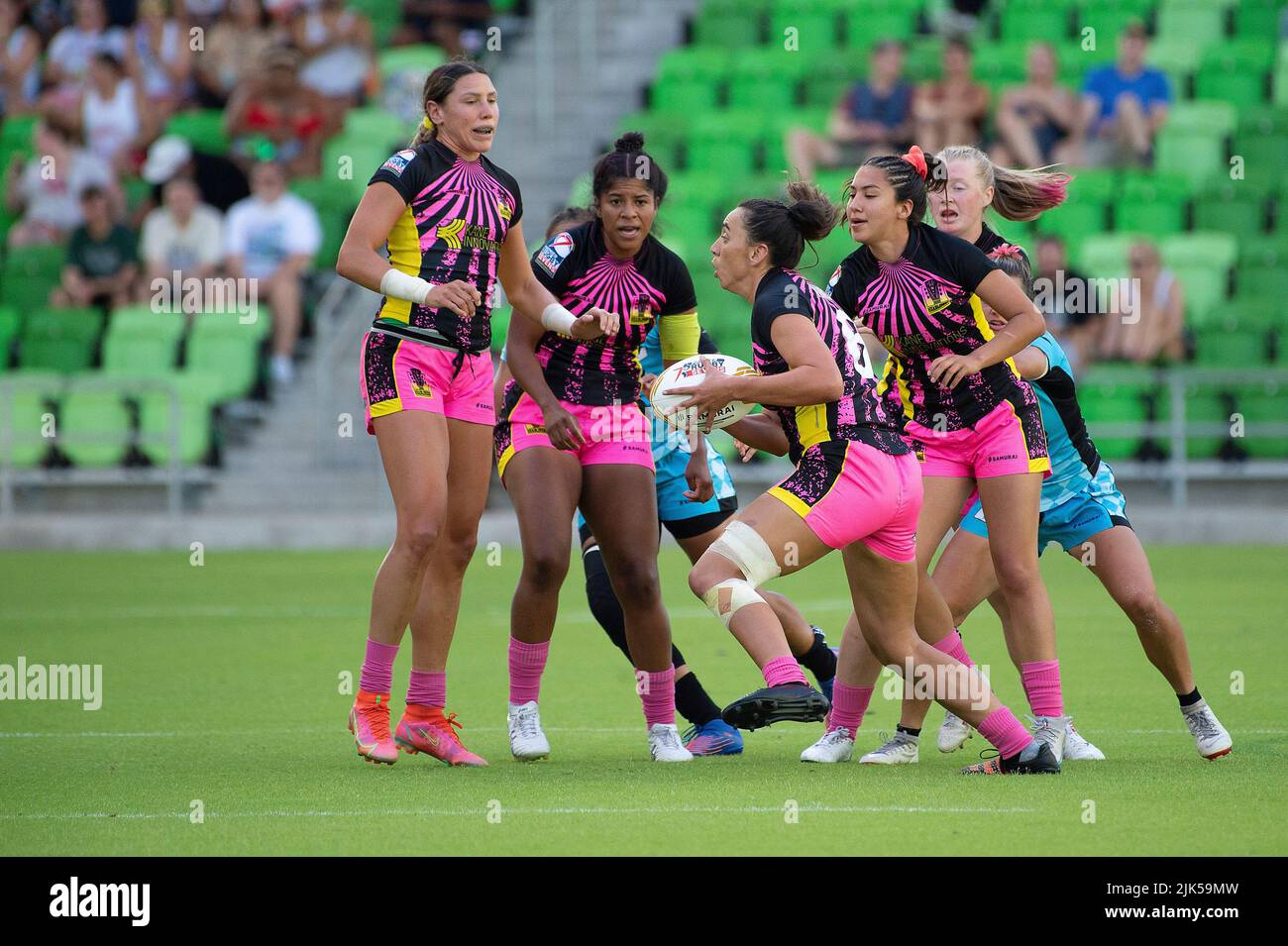 July 30, 2022 Headliners Rugby player Grace Kukutai (6) in action