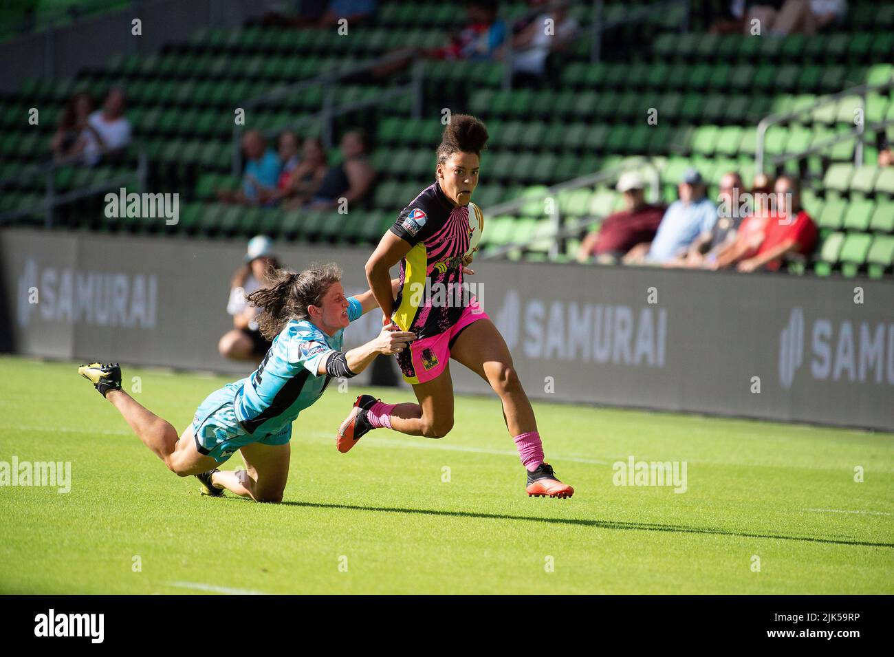 July 30, 2022 Headliners Rugby player Monique Coffey (19) in action