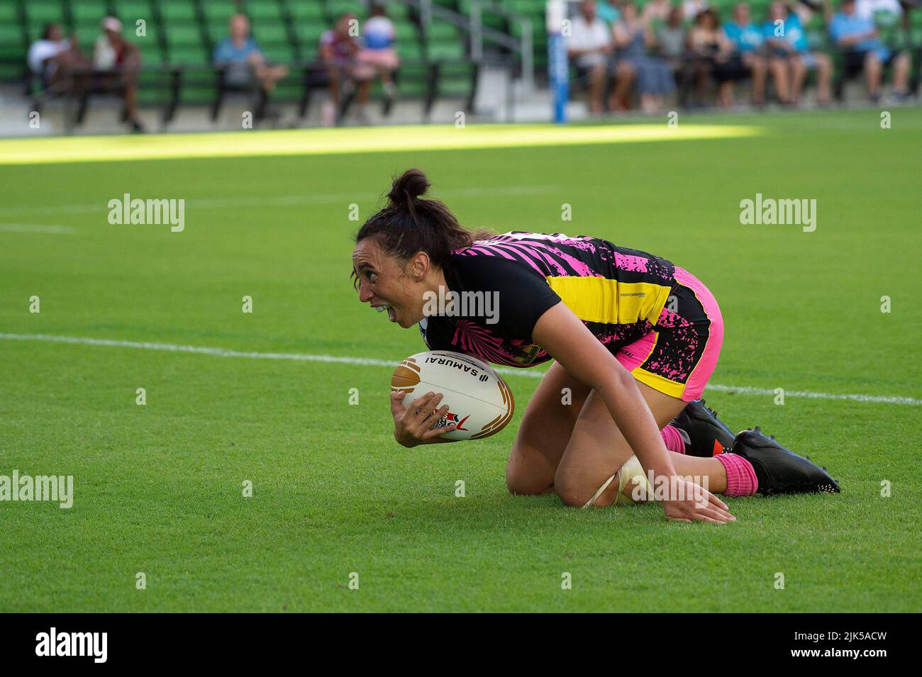 July 30, 2022 Headliners Rugby player Grace Kukutai (6) in action
