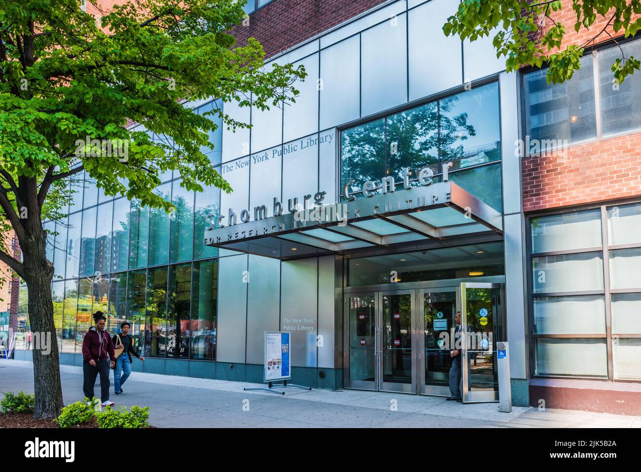 New York, NY/USA - 05-07-2016: Schomburg Research center in Harlem New York City. Stock Photo