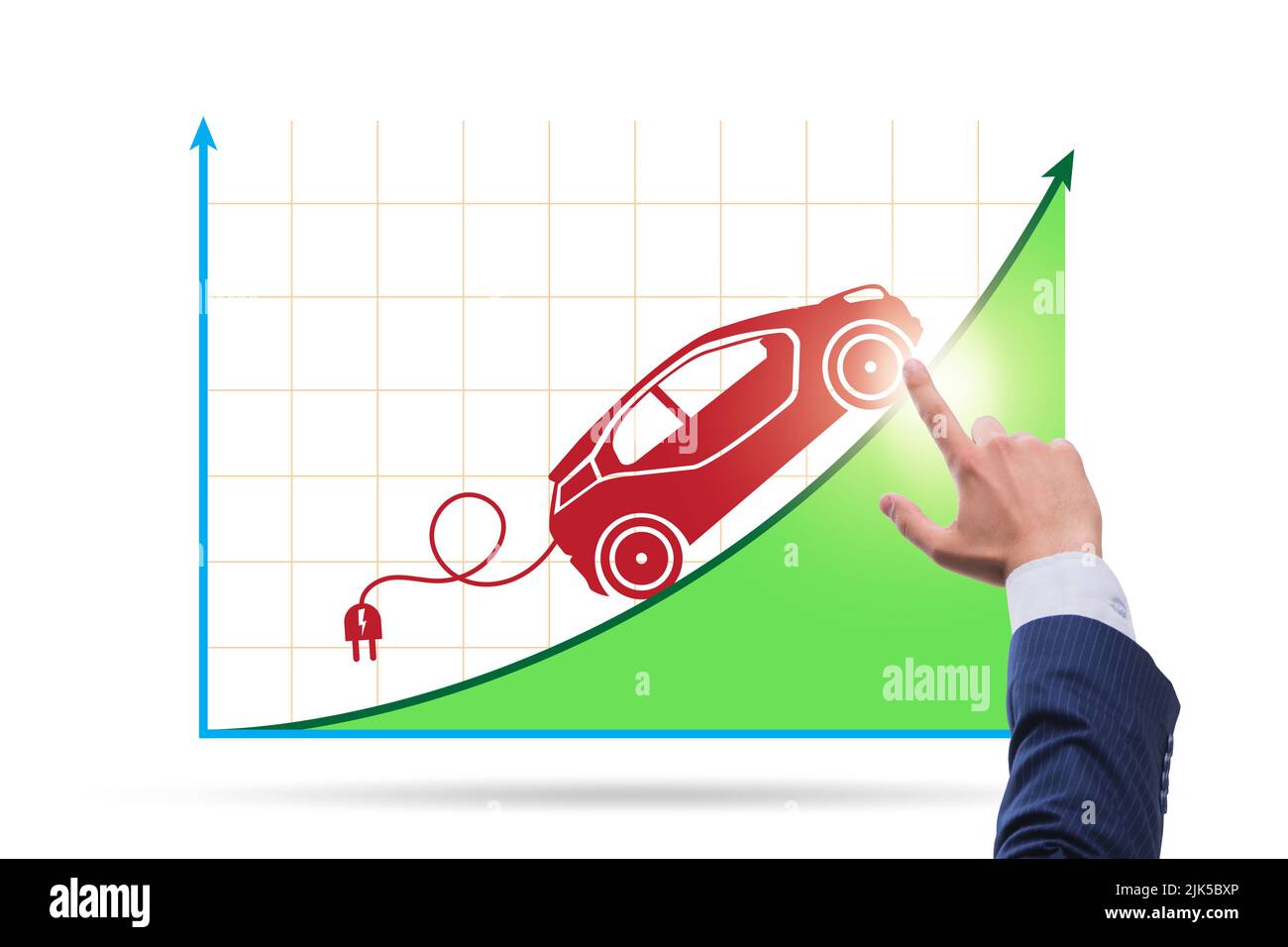 Growth of the electric car usage concept Stock Photo Alamy
