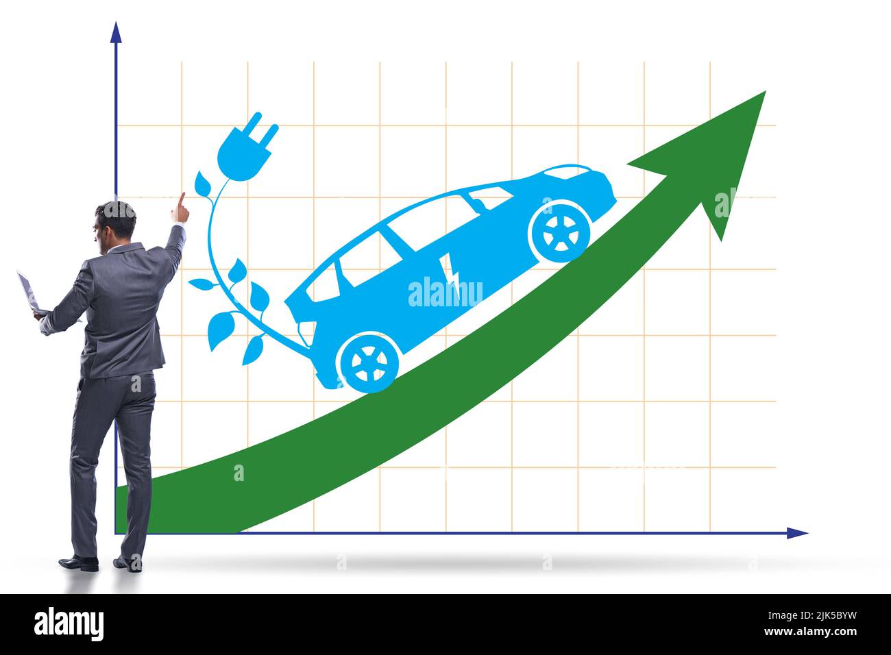 Growth of the electric car usage concept Stock Photo Alamy