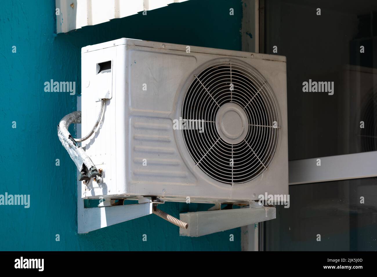 outdoor air conditioning unit outside the building Stock Photo Alamy