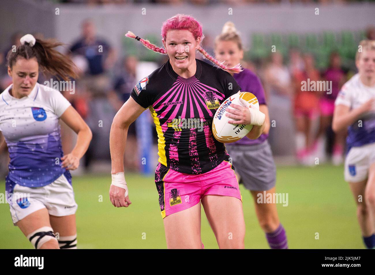July 30, 2022 Headliners Rugby player Emma Farnan (13) in action