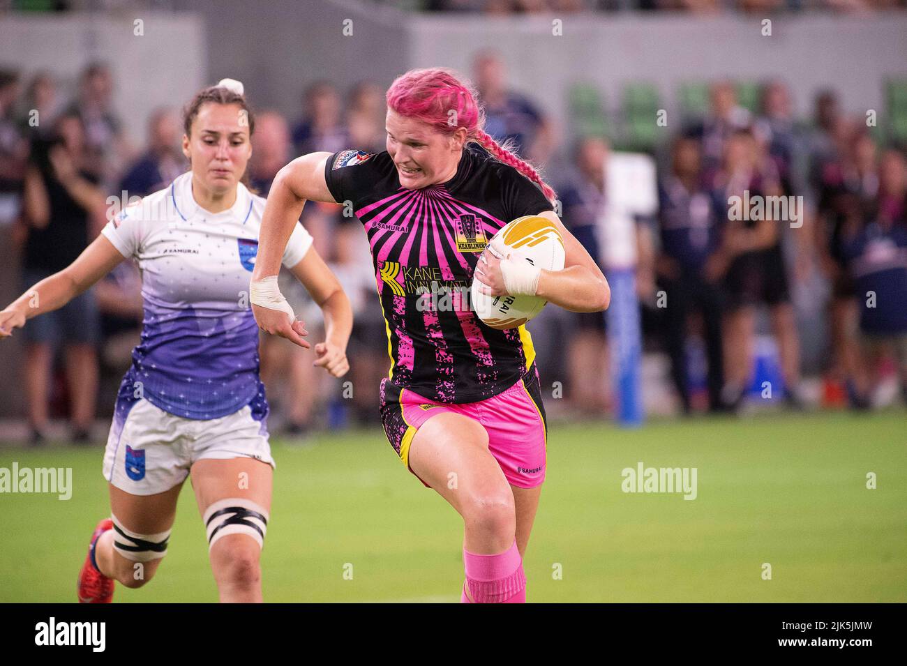 July 30, 2022 Headliners Rugby player Emma Farnan (13) in action