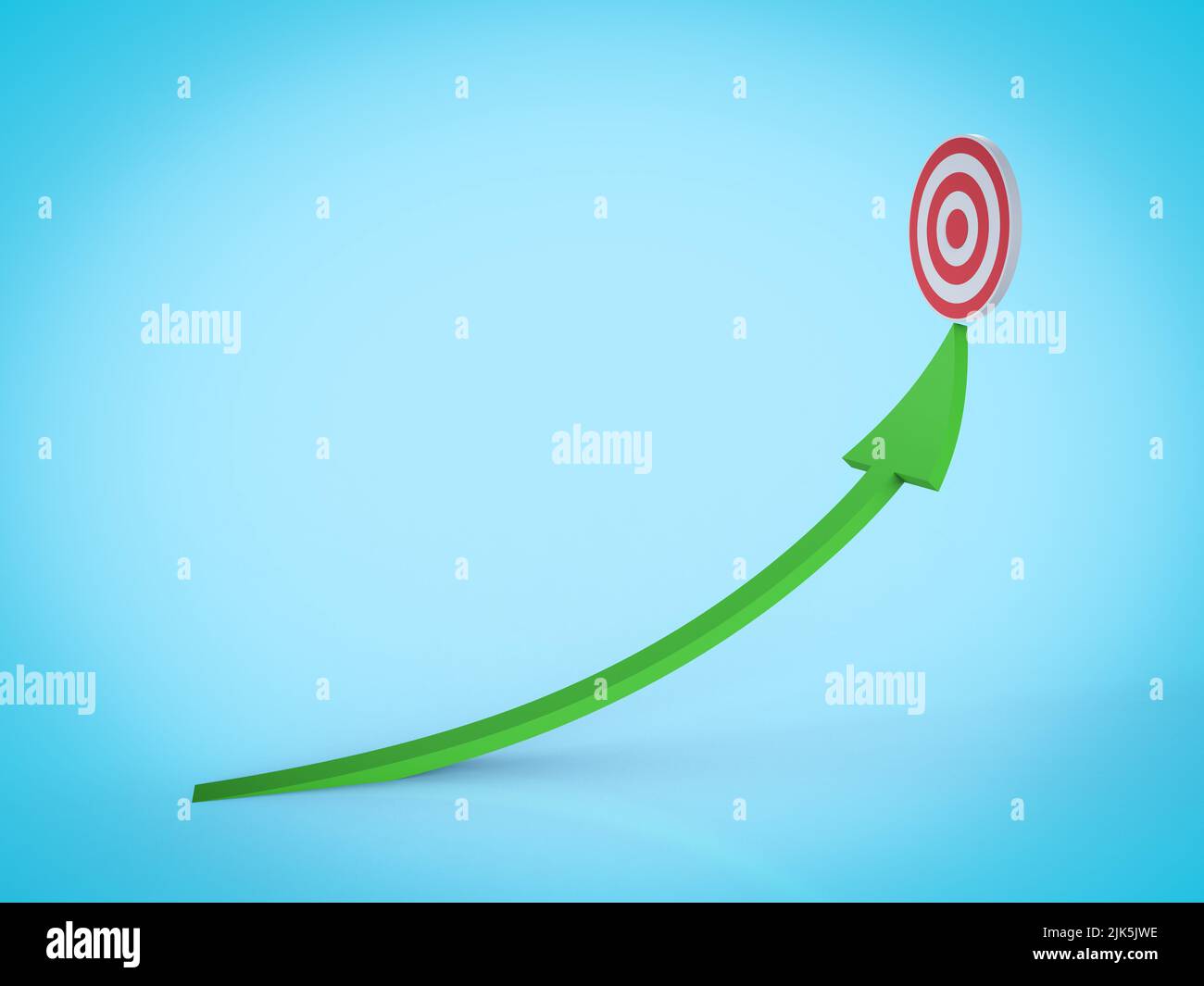 3d rendering arrow bullseye hi-res stock photography and images - Alamy