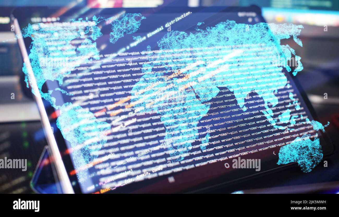 WWW programming. Web programming functions on laptop on laptop. IT business. Python code computer screen. Mobile application design Concept. Stock Photo