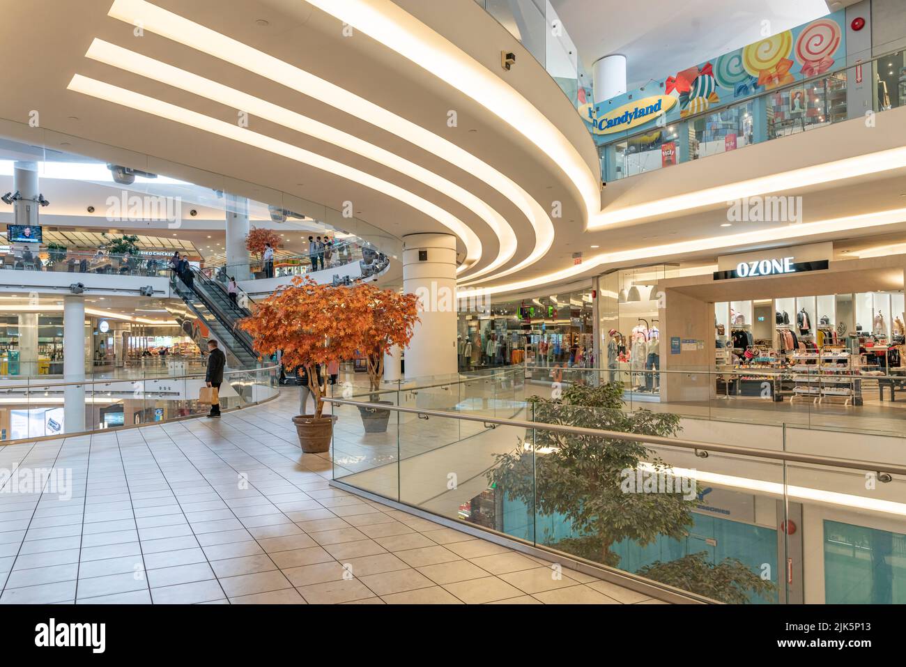An interior view of the Aberdeen Shopping Mall in Richmond, Vancouver