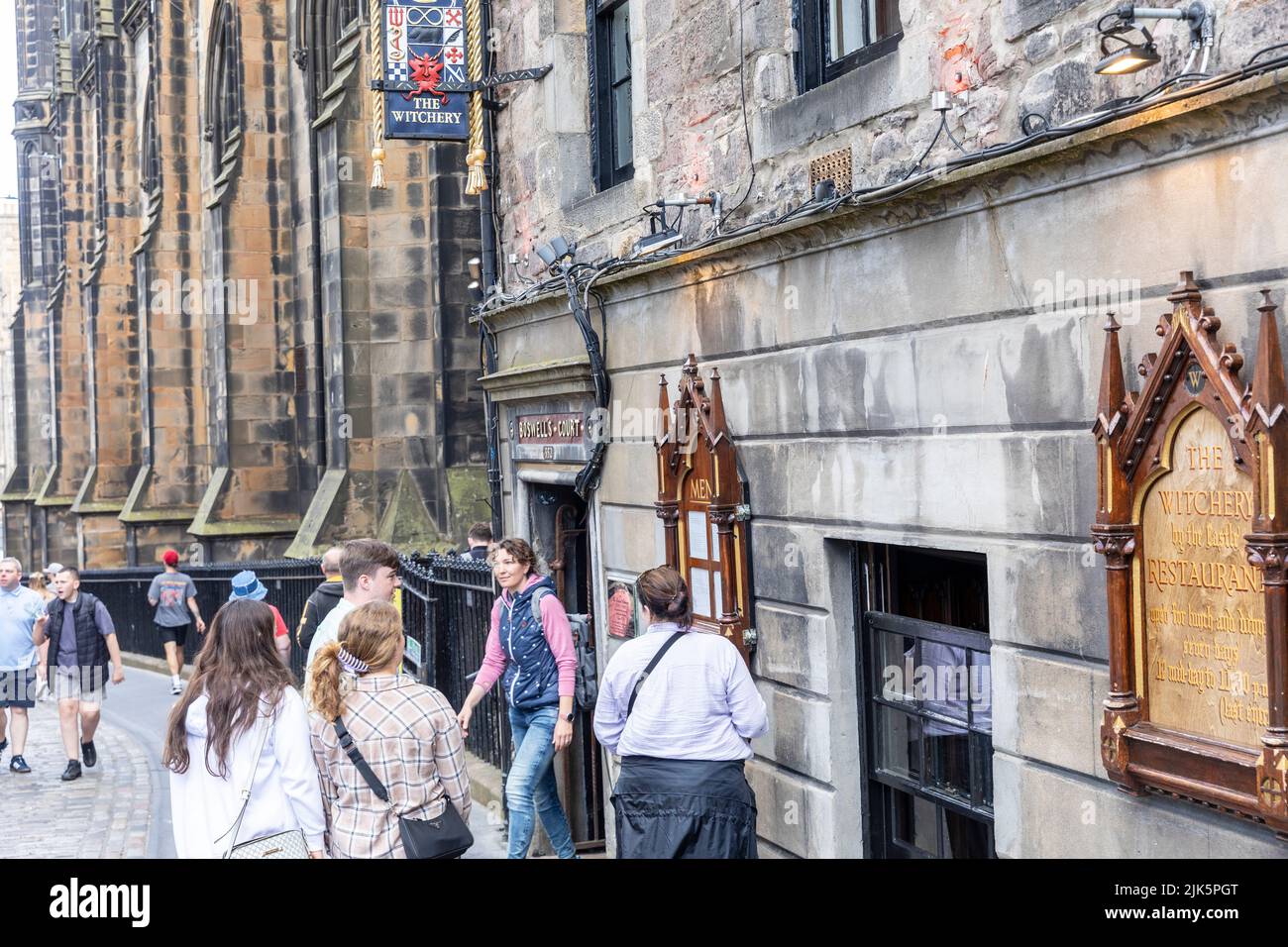 The Witchery by the Castle restaurant and hotel on the Royal mile,Edinburgh,Scotland,UK,summer 2022 Stock Photo