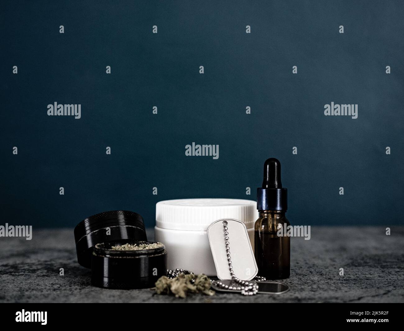 Lifestyle medical cannabis images, Cannabis users include sufferers of PTSD and chronic pain. Dry herb Vaping is the future for cannabis. Stock Photo
