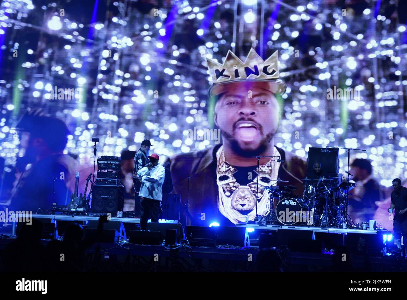 Black Eyed Peas performing during LooseFest 2022 at Newcastle's Town Moor. Picture date