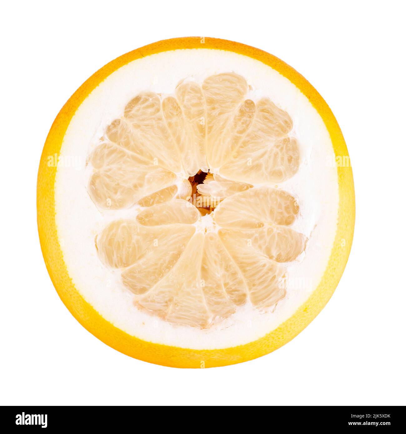 Pomelo citrus fruit. Ripe grapefruit. Pomelo isolated on white