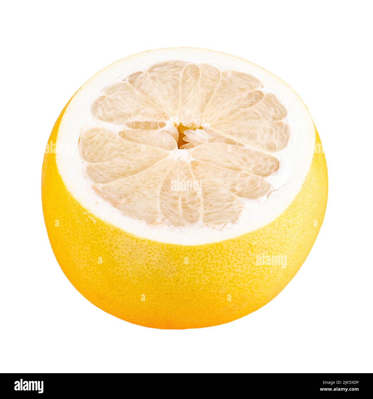 Pomelo citrus fruit. Ripe grapefruit. Pomelo isolated on white