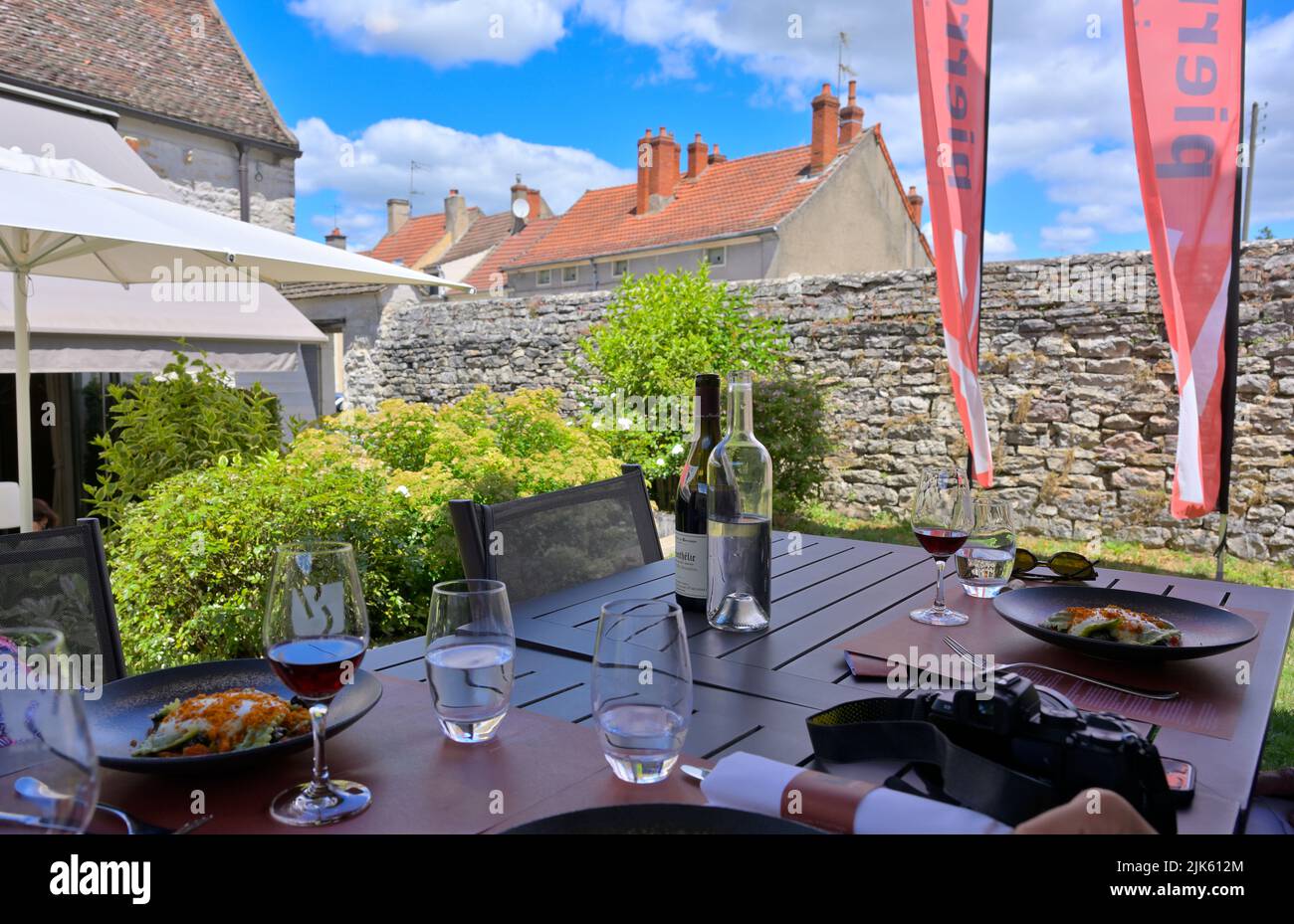 The Michelin starred Pierre et Jean restaurant, Chagny FR Stock Photo