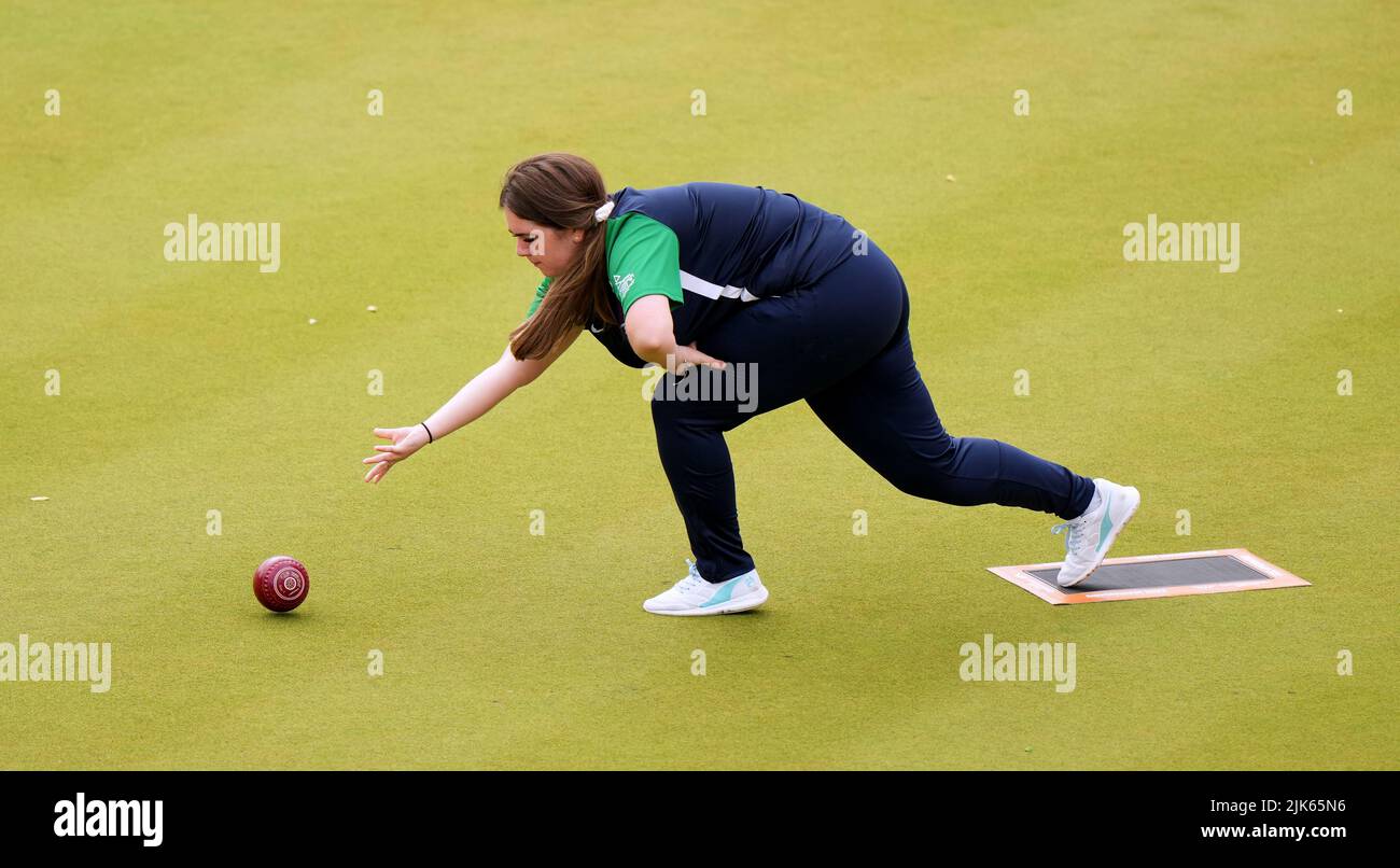 Northern Ireland's Shauna O'Neill during her Section B match against