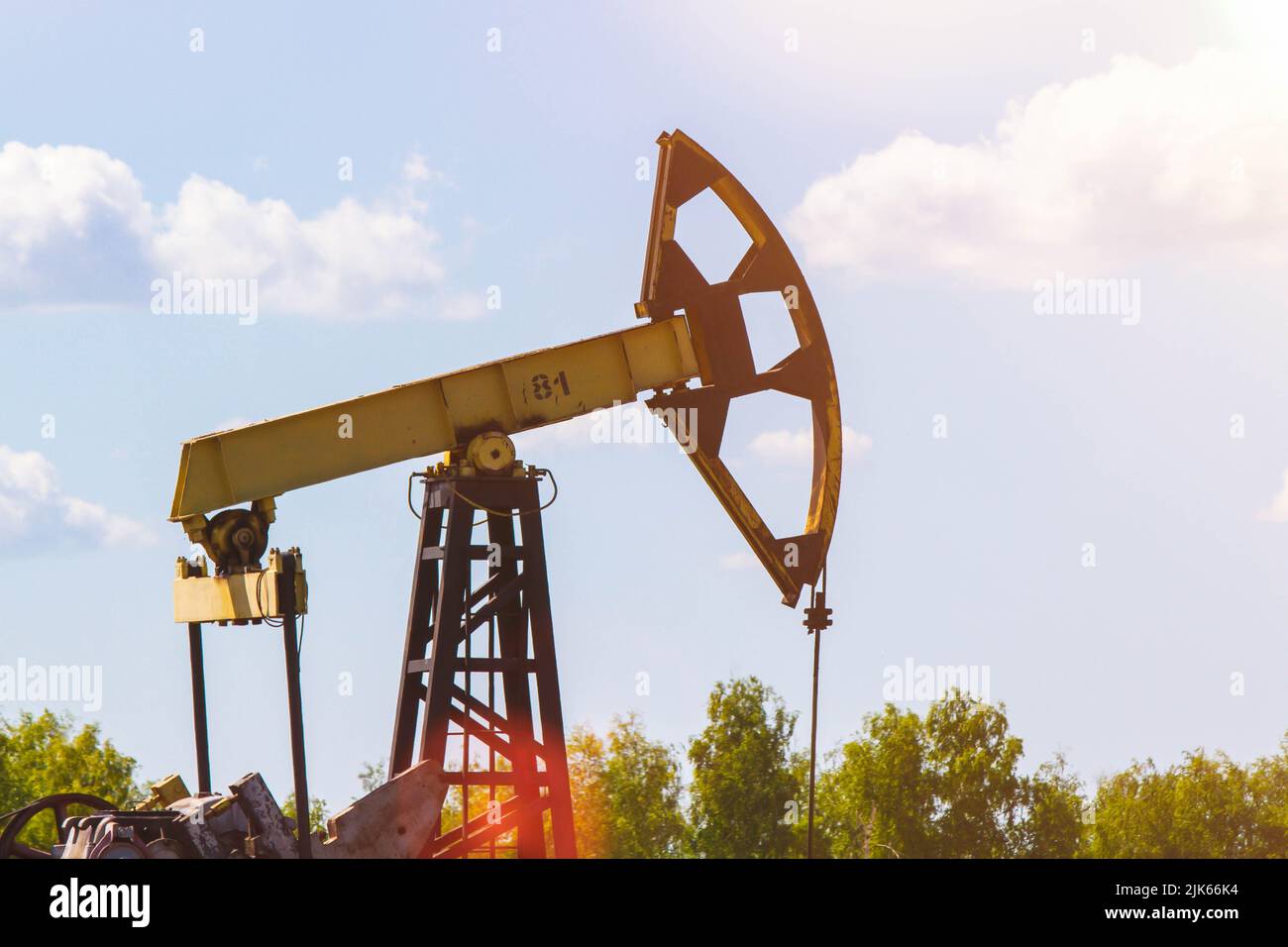 Oil injection. Oil production plant. Gas production. Oilfield site