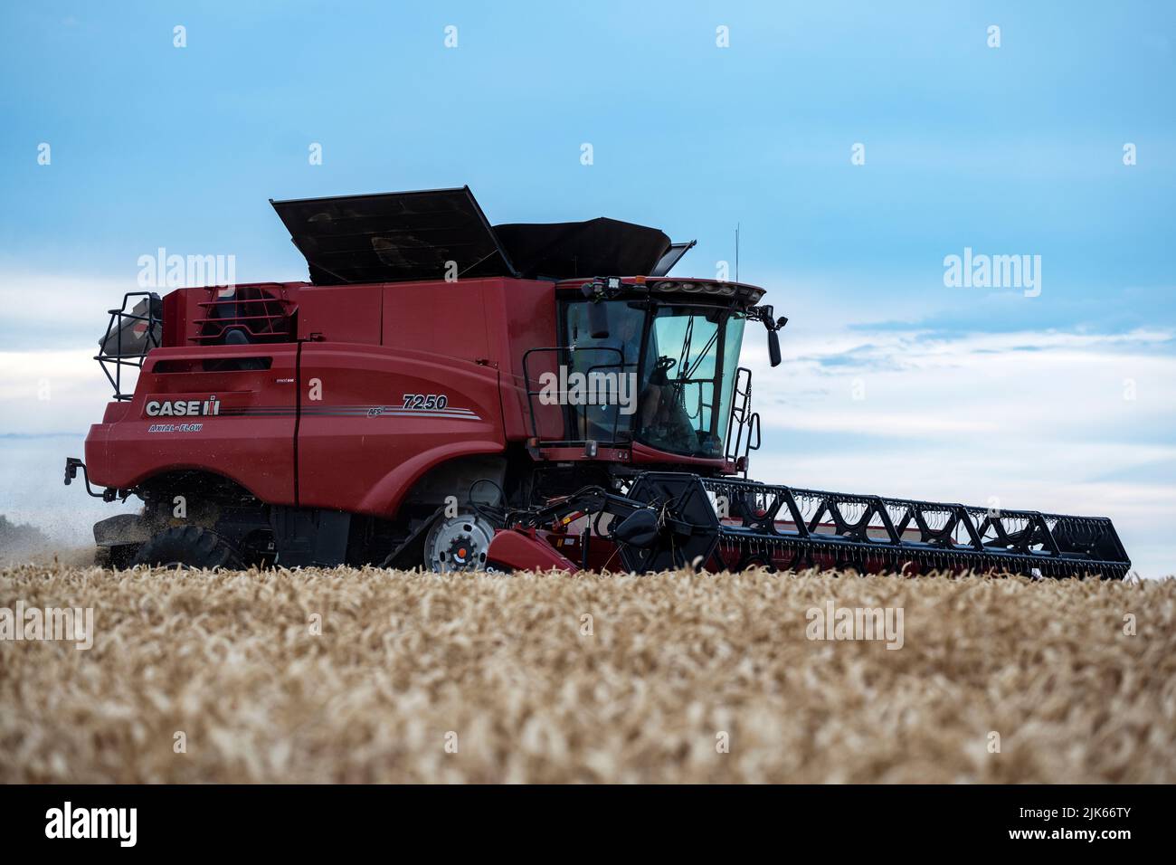 Case 7250 combine harvester Bawdsey Suffolk UK Stock Photo