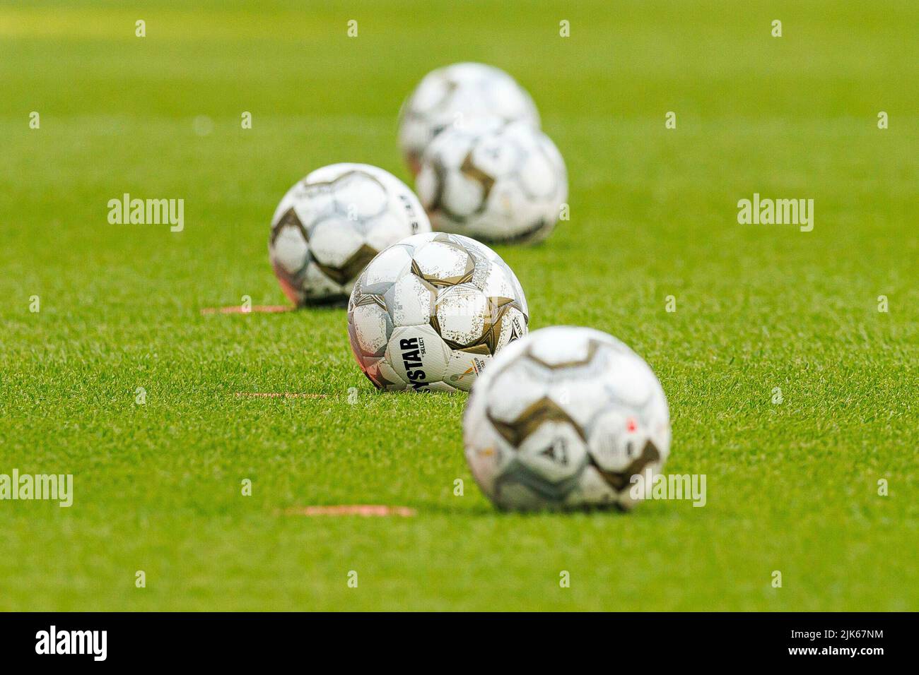 Leipzig, Deutschland. 30th July, 2022. firo : 30.07.2022, football, soccer,  1st league, 1st federal league, season 2022/2023, Supercup Finale Derbster  Ball, DFL-Supercup 2022, symbolic photo, general, depositor, feature,  Credit: dpa/Alamy Live News