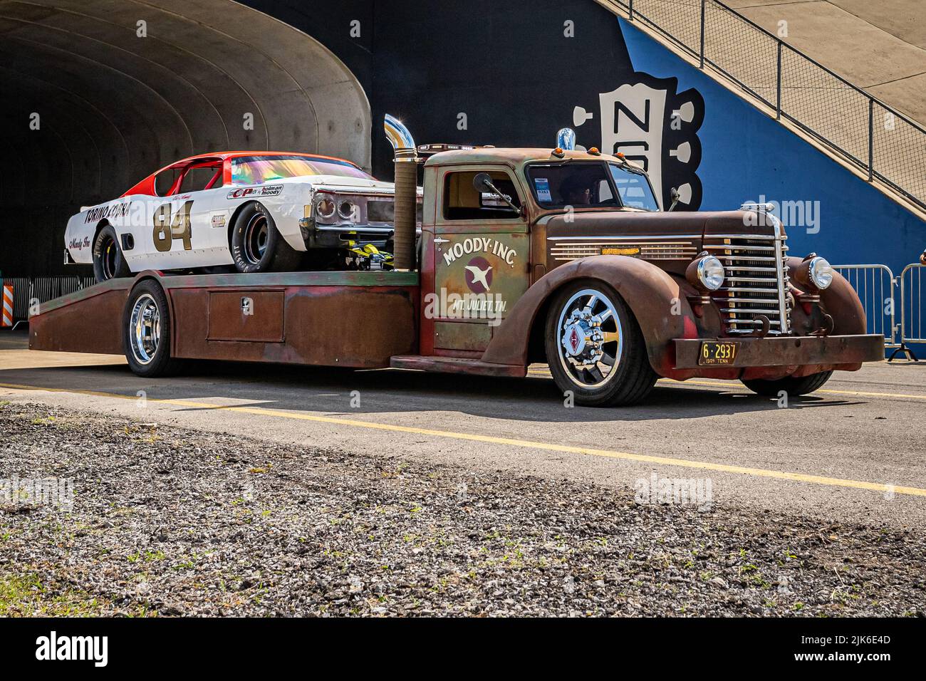 Lebanon, TN May 14, 2022 Wide angle front corner view of a 1949