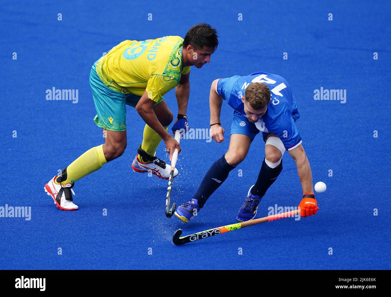 Australia's Tim Brand and Scotland's Cammy Golden at the University of