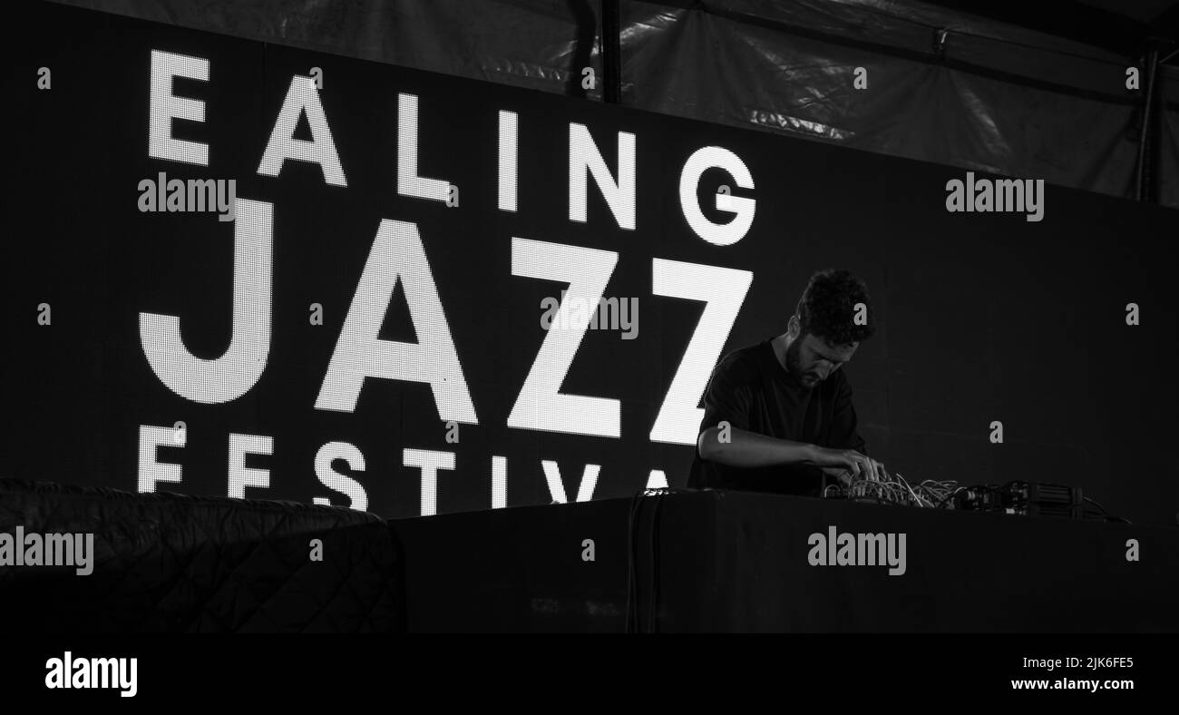 London, UK. 30 Jul 2022,, Binker & Moses at Ealing JAzz Festival 2022, Nigel R Glasgow/Alamy Live News Stock Photo