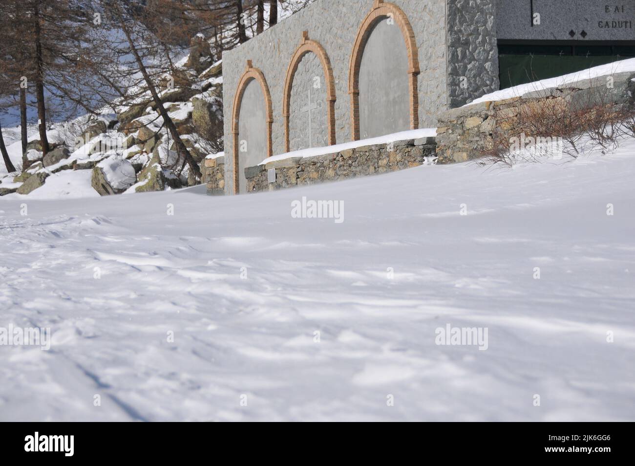 Snow in Pian della Mussa Stock Photo Alamy