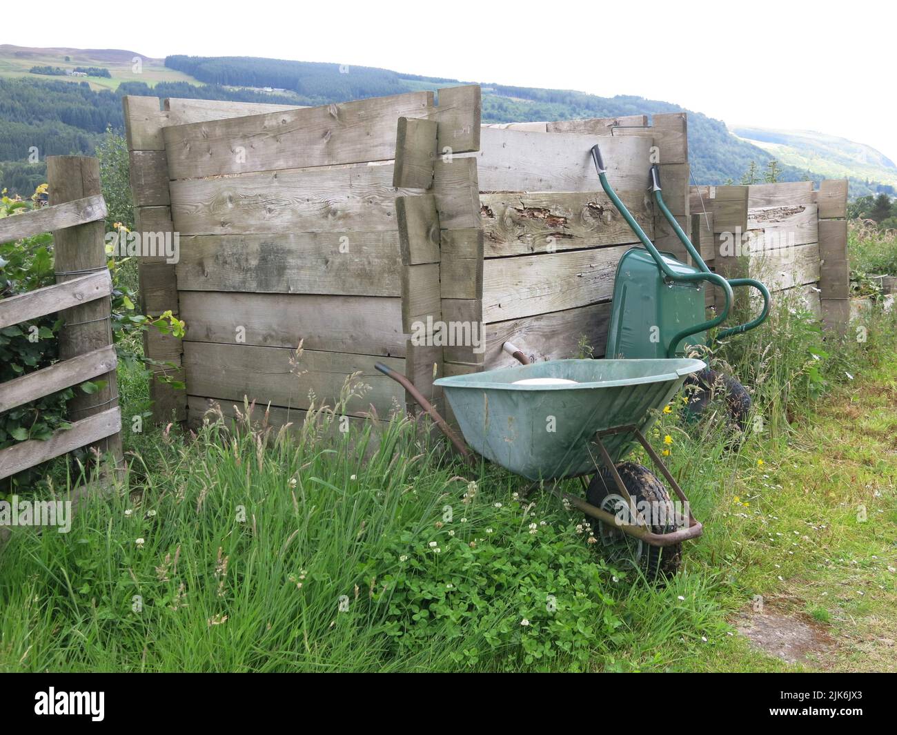 Behind the scenes of any working garden, is a collection of compost ...