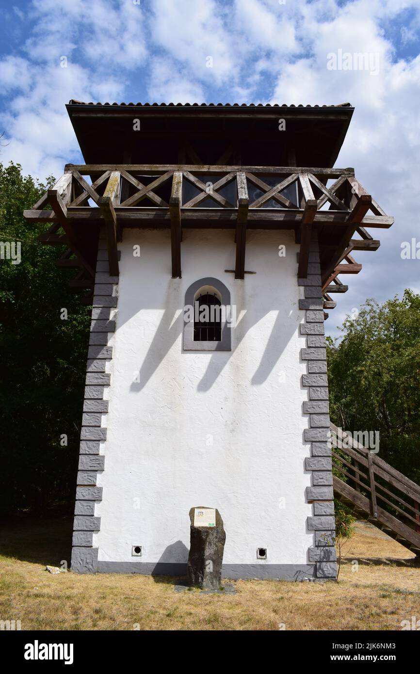 Roman street tower in the province Germanicum Stock Photo