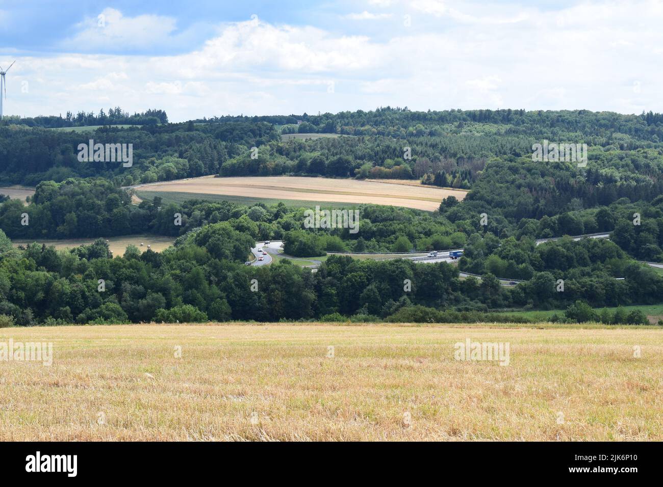 Autobahn A48 near Kaisersesch Stock Photo Alamy