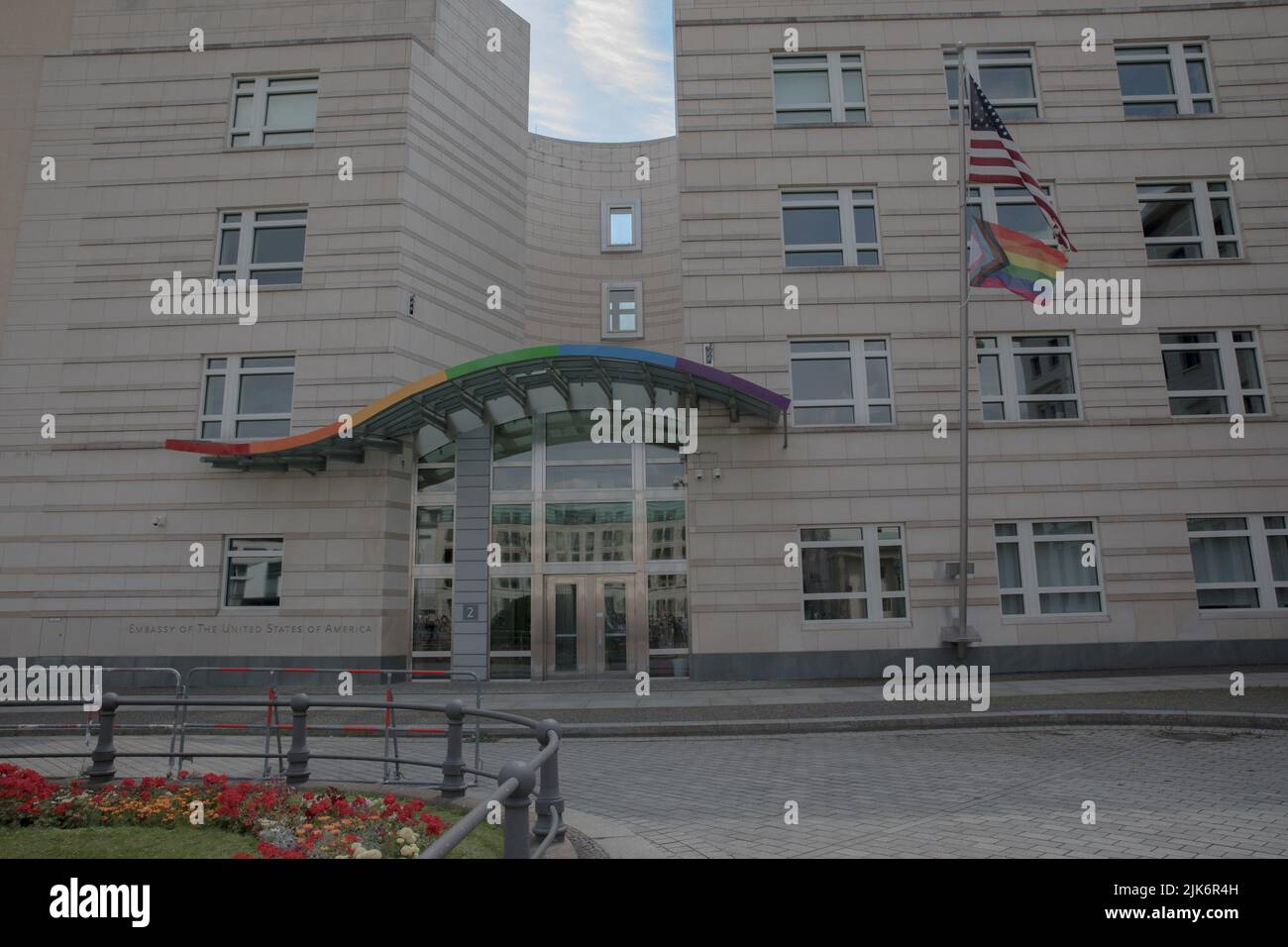 Us embassy pride flag hi-res stock photography and images - Alamy