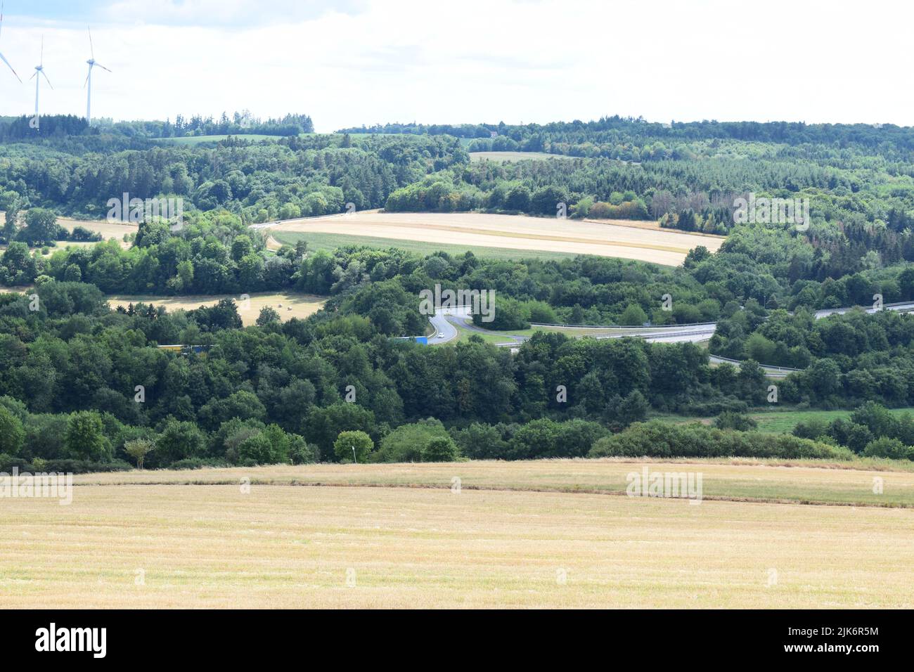 Autobahn A48 near Kaisersesch Stock Photo Alamy