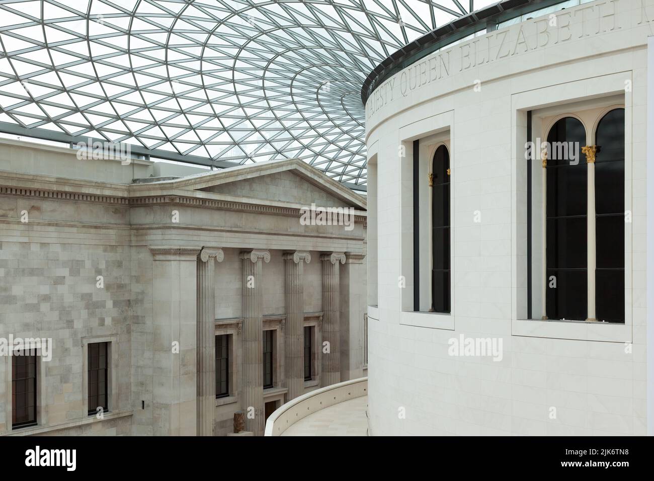 LONDON, UK - NOVEMBER 6 : Ceiling of the Great Court at the British Museum in London on November 6, 2012 Stock Photo