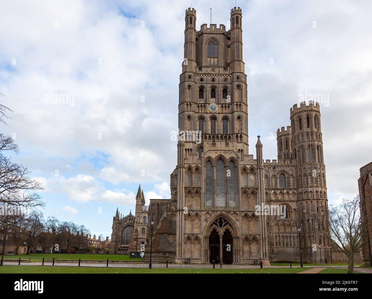 ELY, CAMBRIDGESHIRE, UK - NOVEMBER 22 : Exterior view of Ely Cathedral in Ely on November 22, 2012 Stock Photo