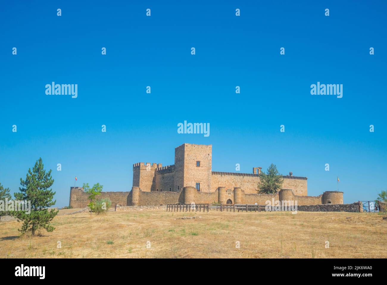 Medieval castle. Pedraza, Segovia province, Castilla Leon, Spain. Stock Photo