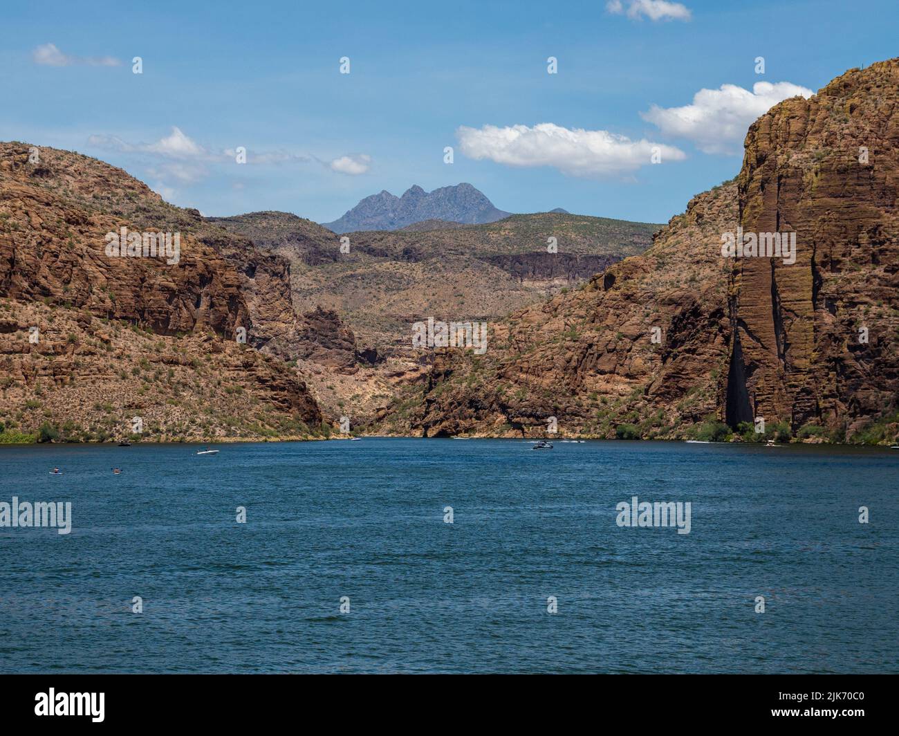 The beautiful reservoir known as Canyon Lake is a boaters paradise near