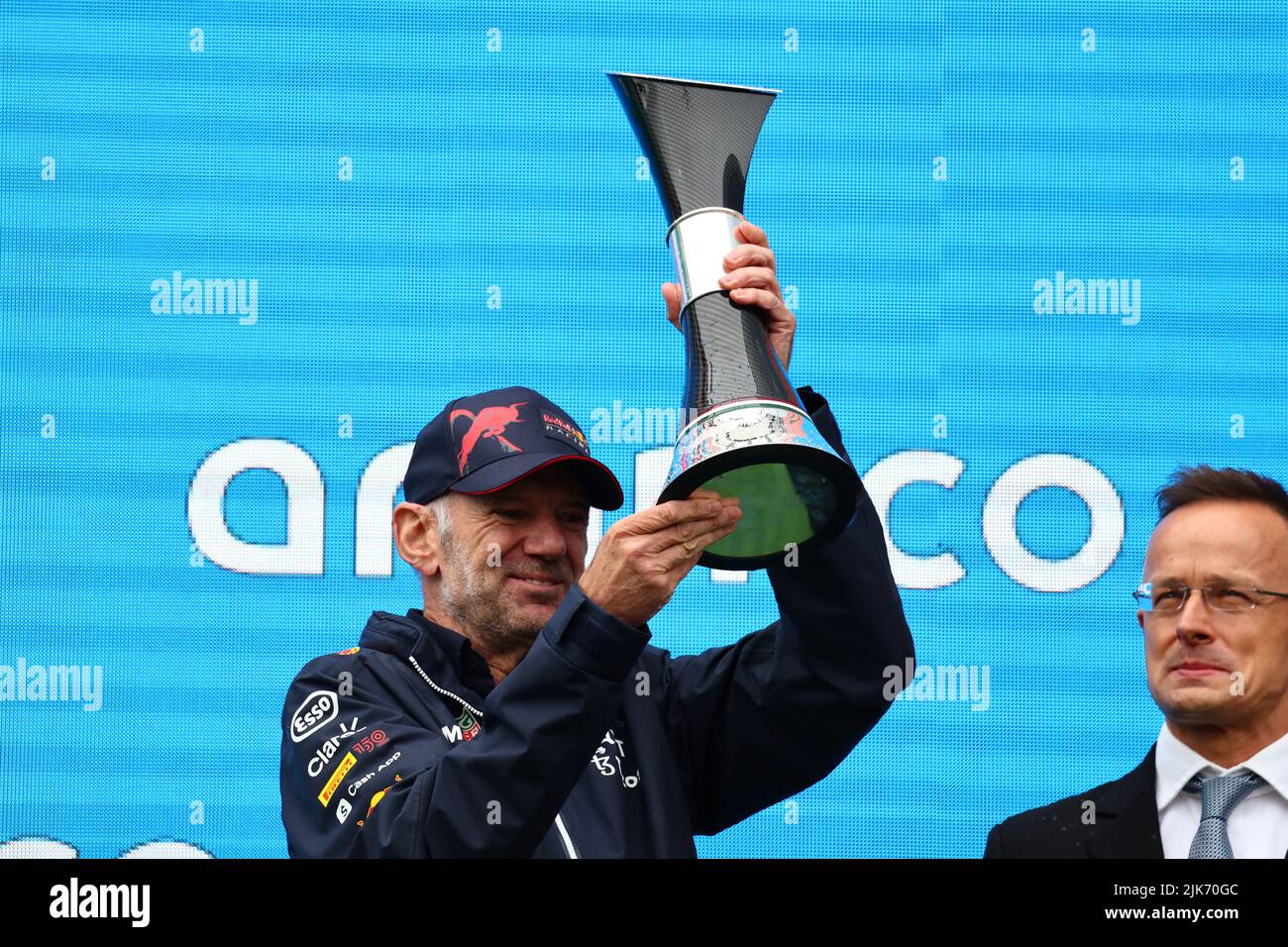 Adrian Newey (GBR) Red Bull Racing Chief Technical Officer celebrates ...