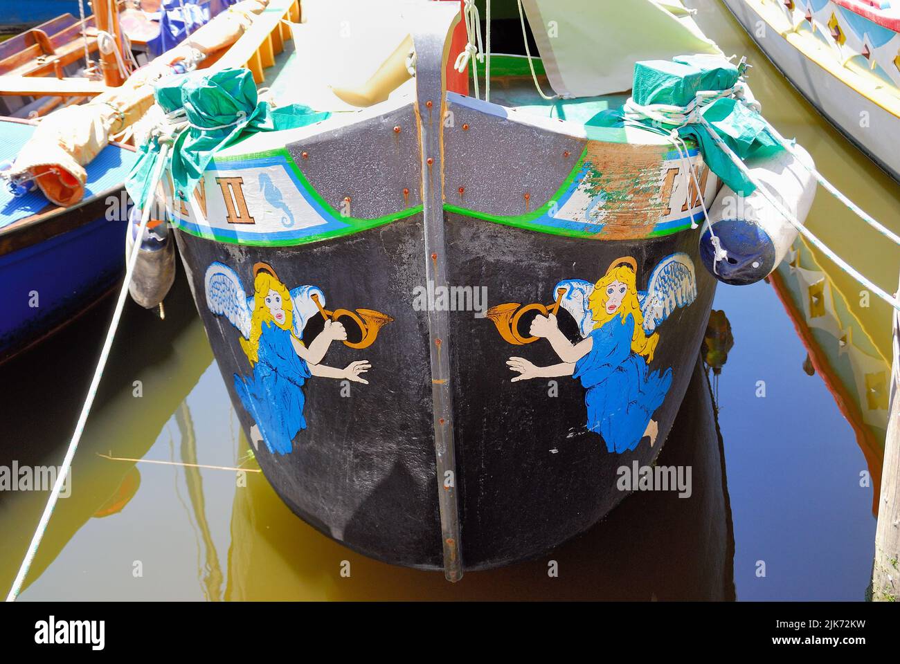 Veneto, Italy. Fishing port of Caorle. A typical boat. Stock Photo