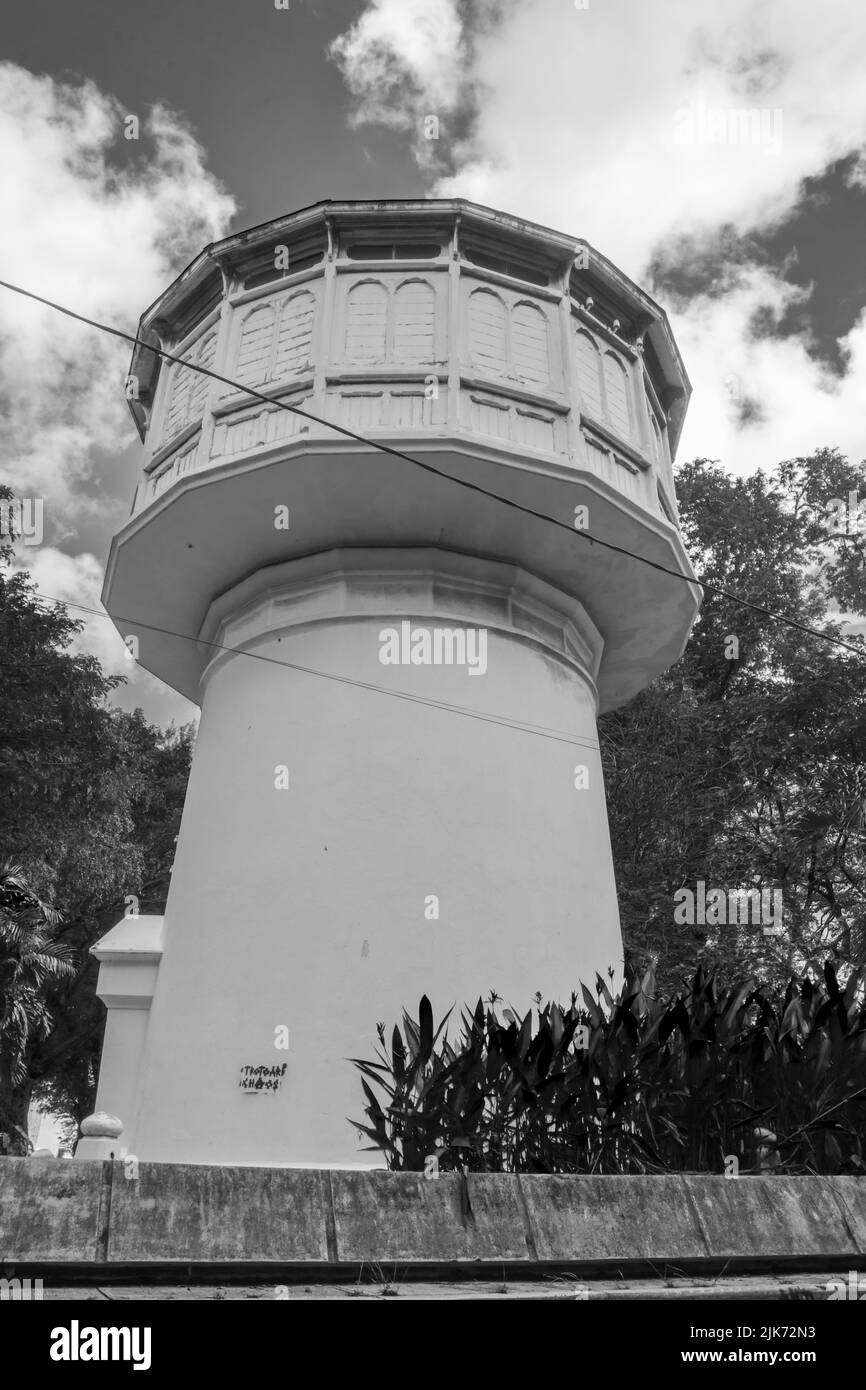 Photo of the Dutch water tower building, Aceh, Indonesia. Stock Photo