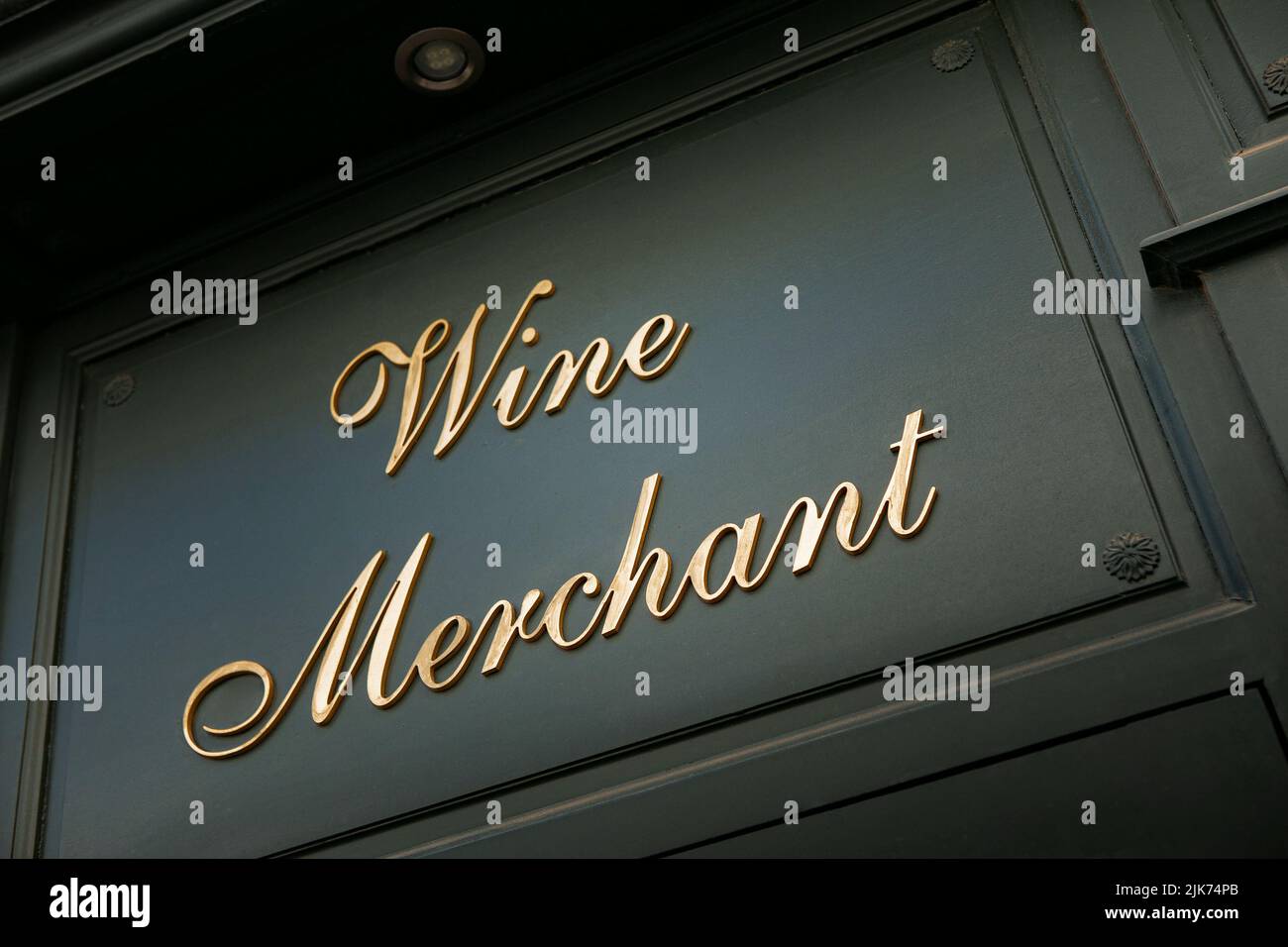 Facade of a winery store Stock Photo