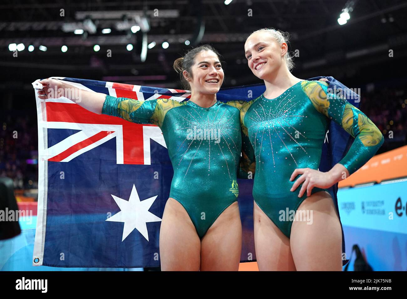 Australia's Godwin reacts after winning the women's all round