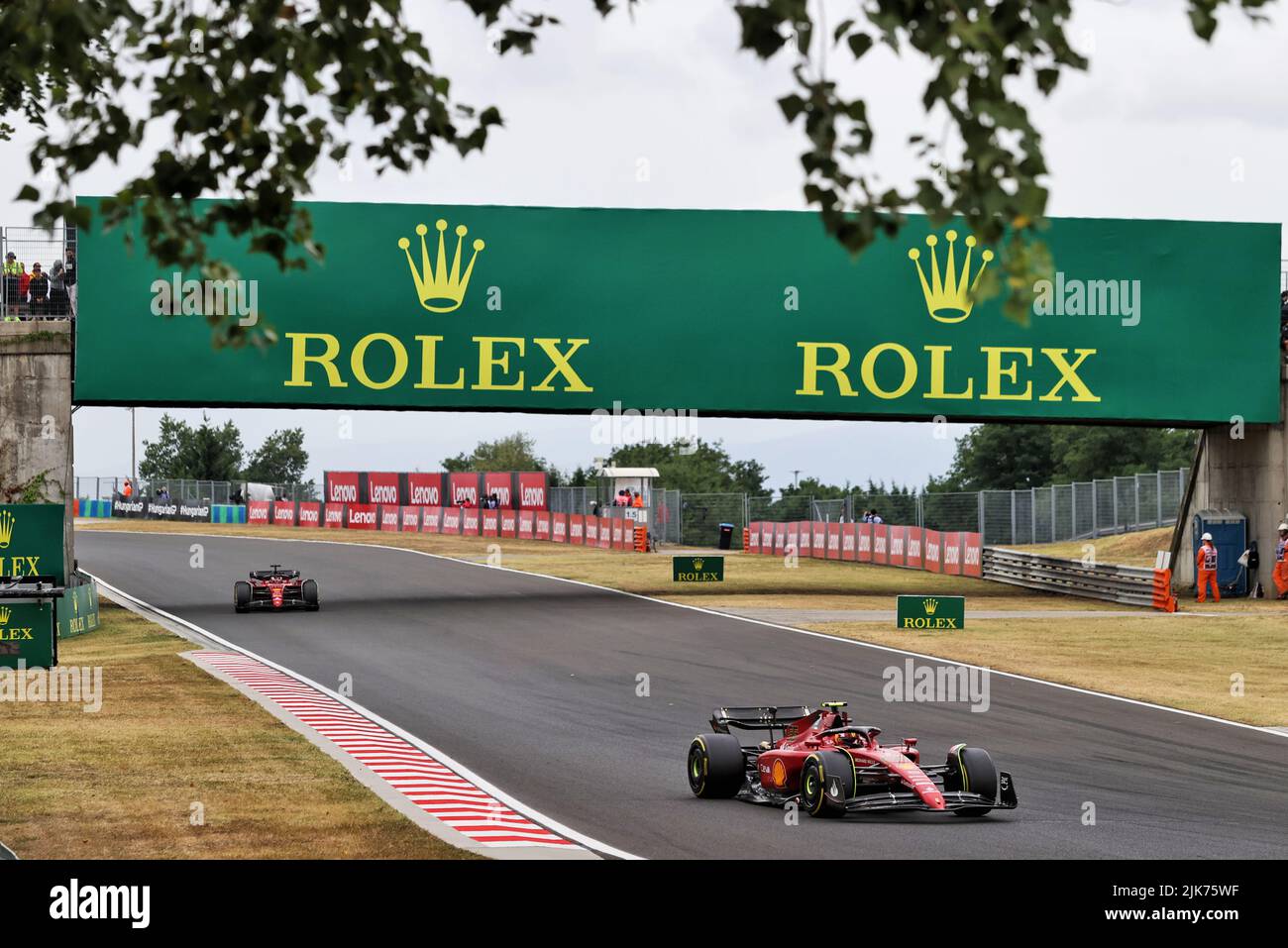 Carlos Sainz Jr (ESP) Ferrari F1-75. Hungarian Grand Prix, Sunday 31st July 2022. Budapest, Hungary. Stock Photo