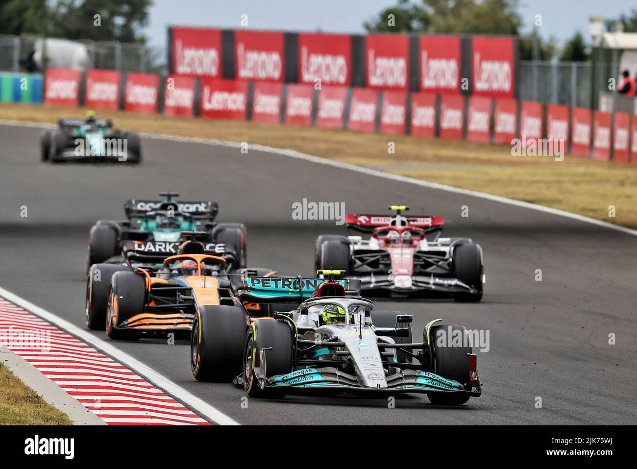 Lewis Hamilton (GBR) Mercedes AMG F1 W13. Hungarian Grand Prix, Sunday 31st July 2022. Budapest, Hungary. Stock Photo