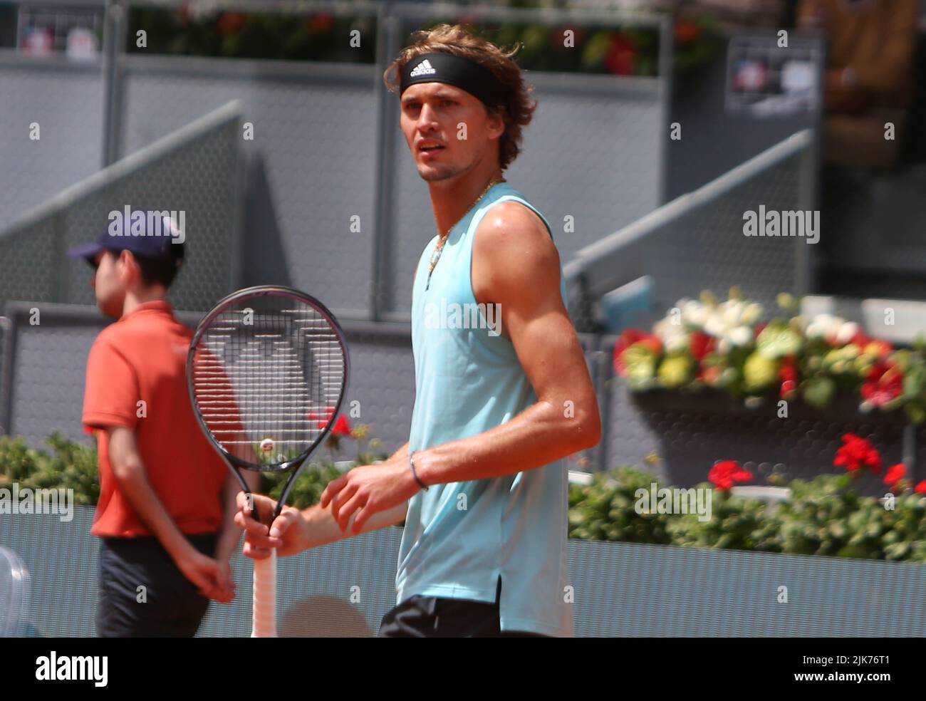 Alexander Zverev of Germany during the Mutua Madrid Open 2022 tennis ...