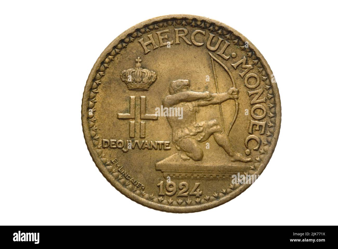 Monaco, 1 Franc, 1924 Stock Photo