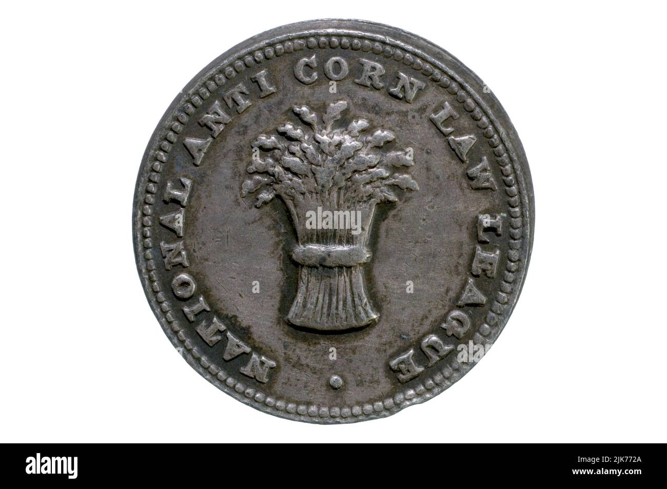 National AntiCorn Law League Token Stock Photo Alamy