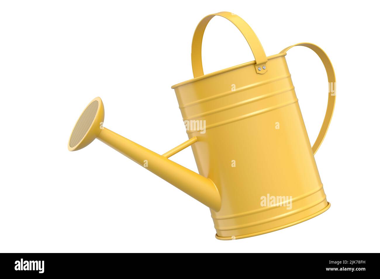 Watering can isolated on a white background. 3d render concept of gardening equipment tools for farm and harvesting Stock Photo