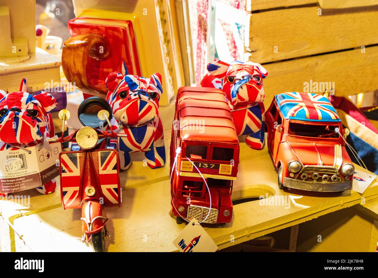 Souvenirs on display in a shop at Bath,UK Stock Photo Alamy