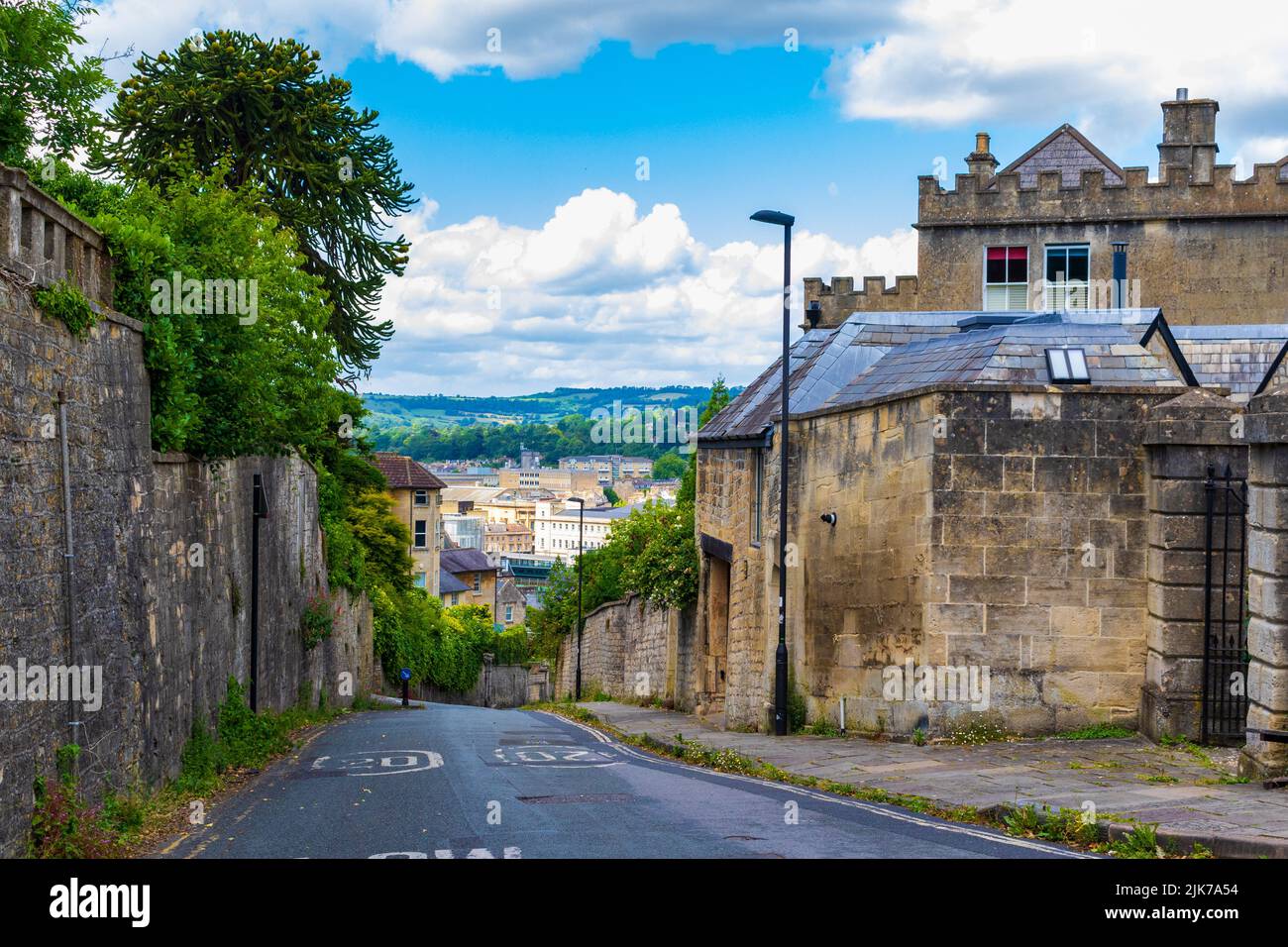 Traditional houses at Bathwick Hill in Baththe largest city in the