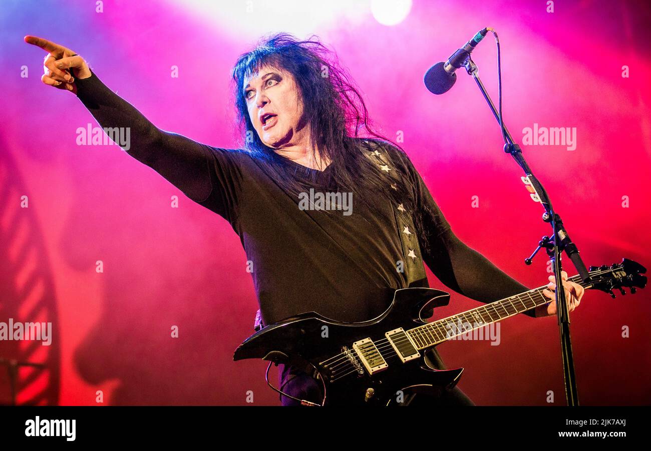 Blackie Lawless of W.A.S.P. performing live in July 2022 Stock Photo